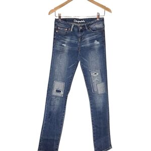 Aeropostale Blue Patchwork Jeans
